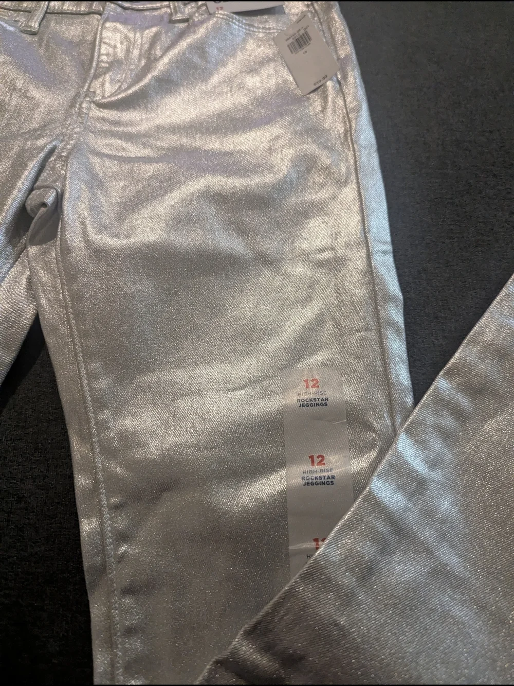 Old Navy Silver Rockstar Jeggings NWT